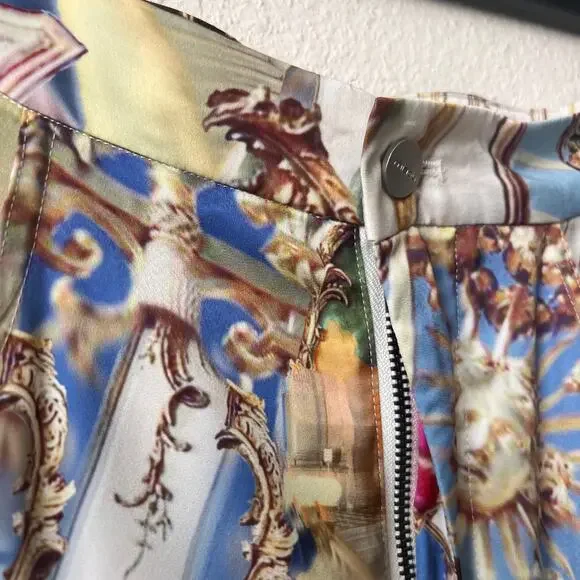 Miaou Green Paloma Elsesser Edition Gaudi Midi Skirt In Baroque Size M - Picture 6 of 11